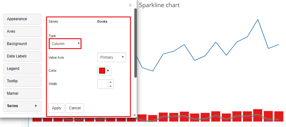 sparkline series