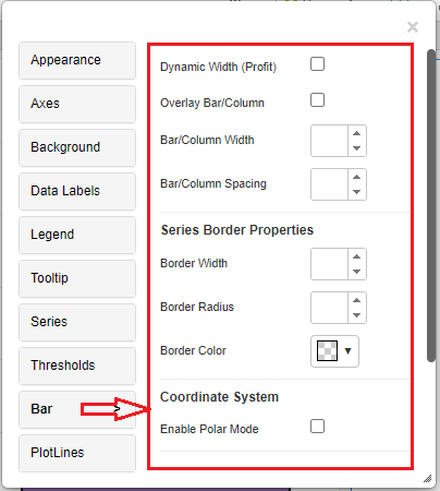 barColumn inputs