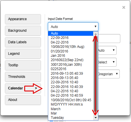 calendarHeatmap customdates1