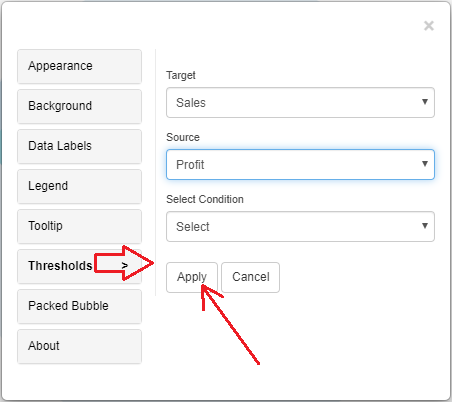 packedbubble threshold condition