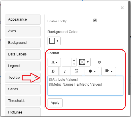 Tooltip Customization | VitaraCharts - Custom visuals plugin for ...