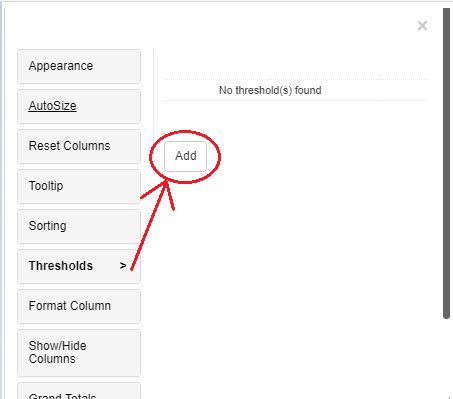 thresholds apply threshold1