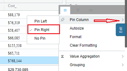 pin column