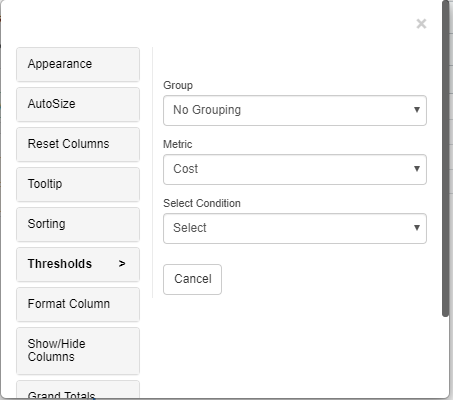 Thresholds | VitaraCharts - Custom visuals plugin for MicroStrategy ...