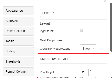 Pivoting and Row Grouping | VitaraCharts - Custom visuals plugin for ...