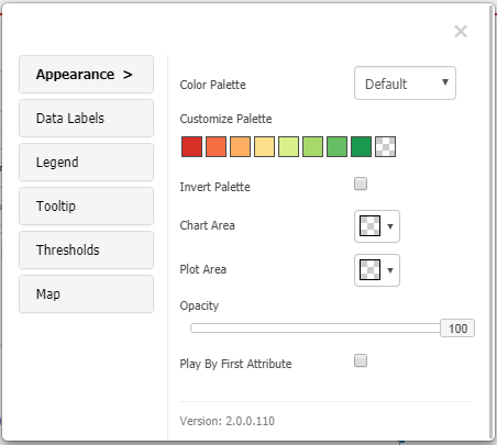 map properties window