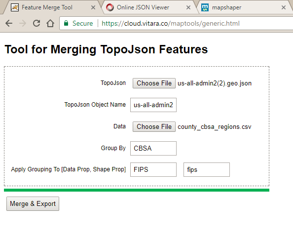 map generic merge tool 15